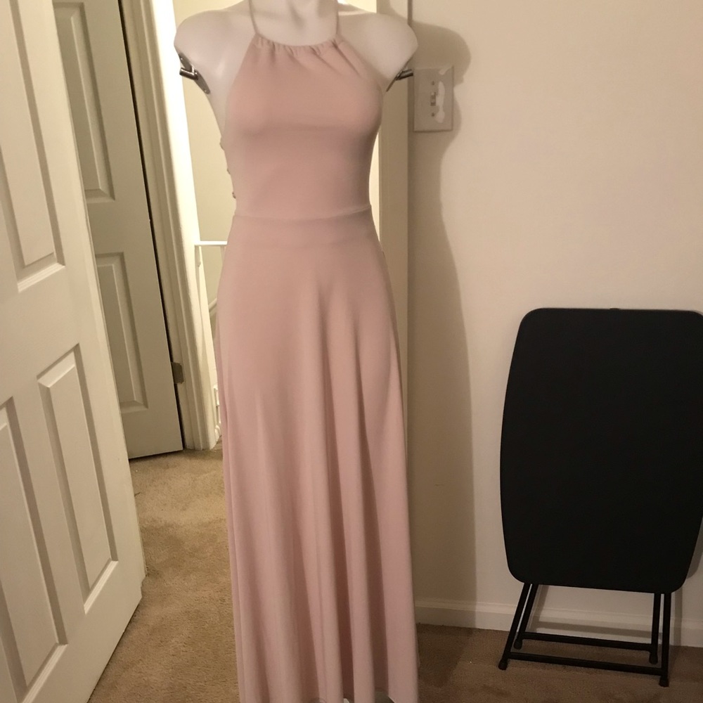 💖Cream Forever 21 backless dress